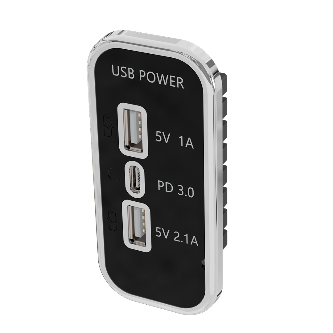 12 24V motorcycle mobile phone charger USB+Type-C car RV charger modified car charger