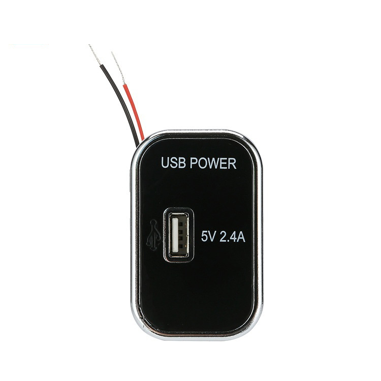 Cross border car charger new product RV modified USB car charger silver plated charger 12-24V universal