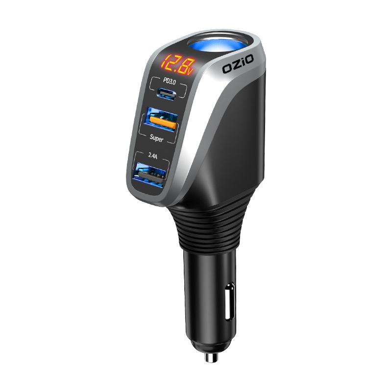 Car charger, car one to three conversion plug, USB expansion port